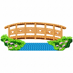 Bridges Embroidery Design 3 Bridges Embroidery Design 3